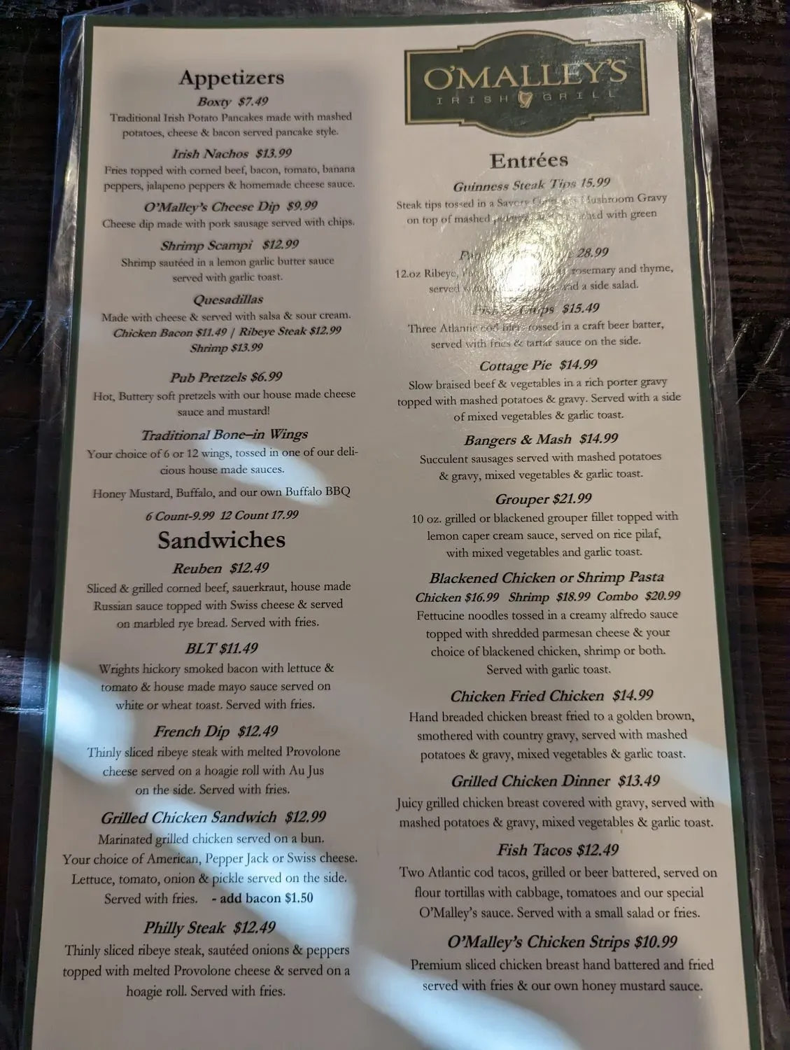 Menu 5