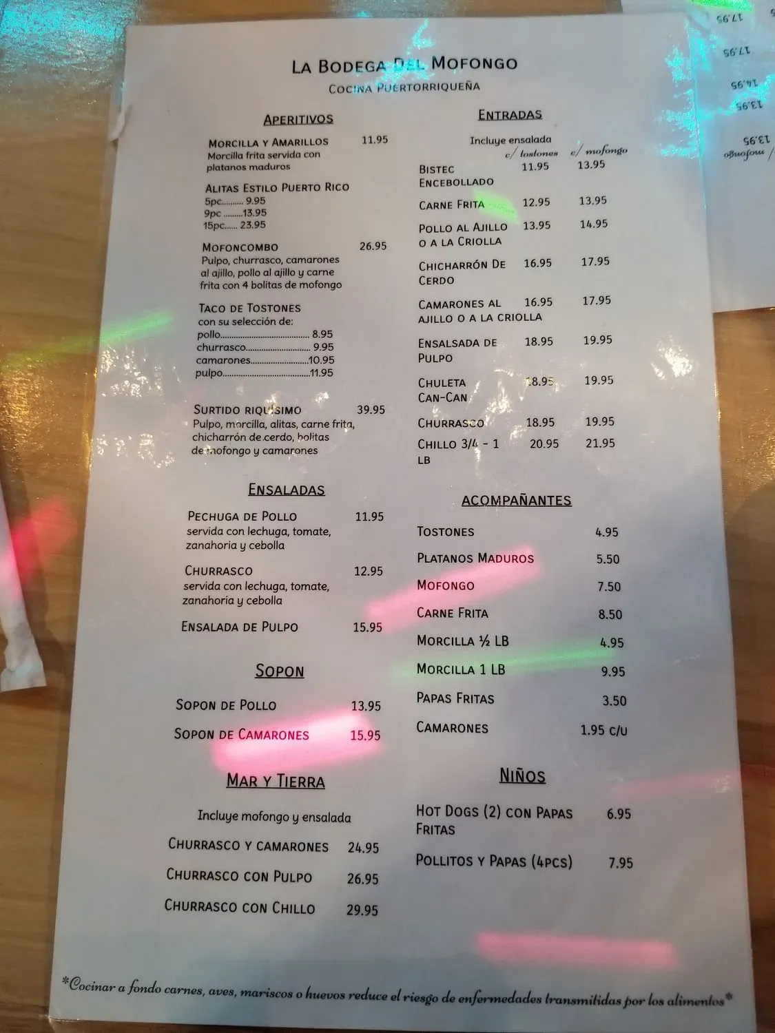 Menu 5