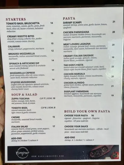 Menu 1