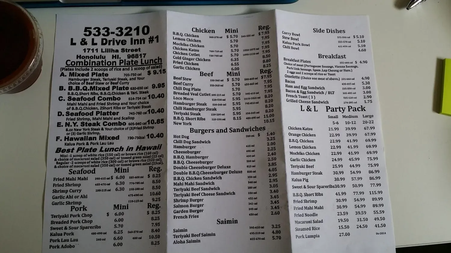 Menu 5