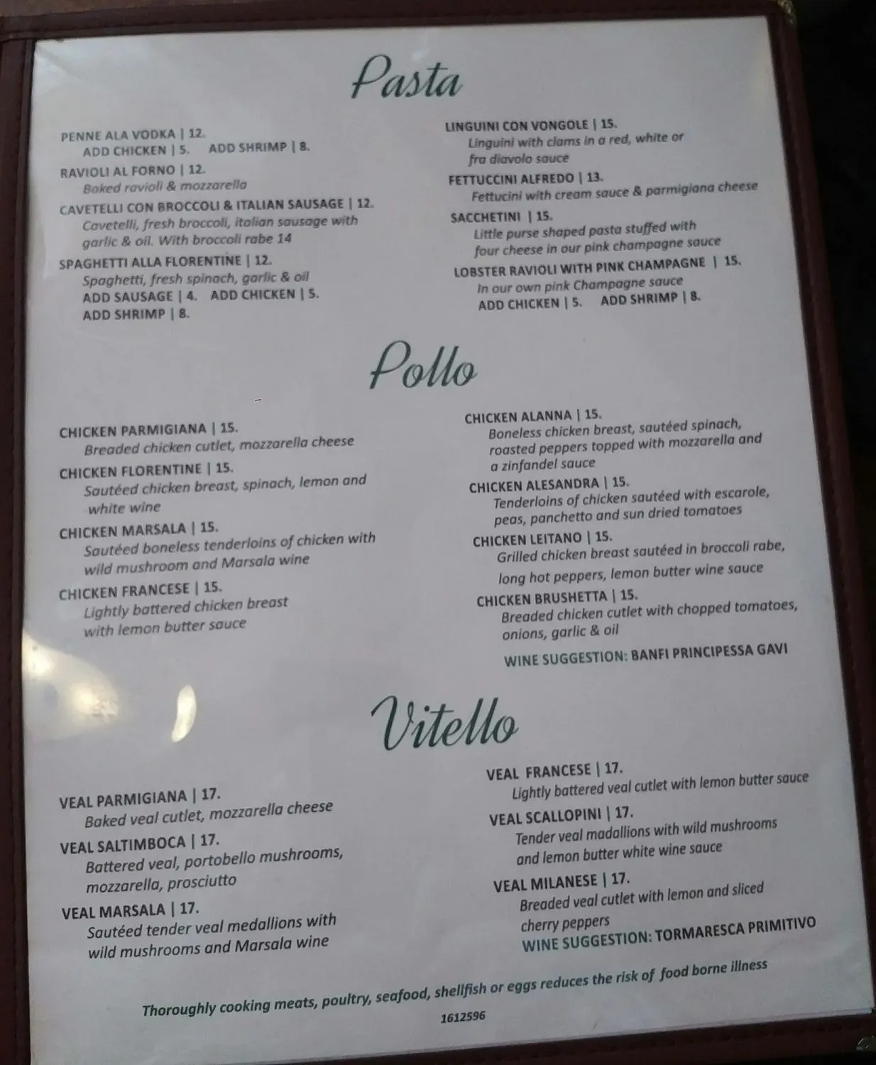 Menu 1