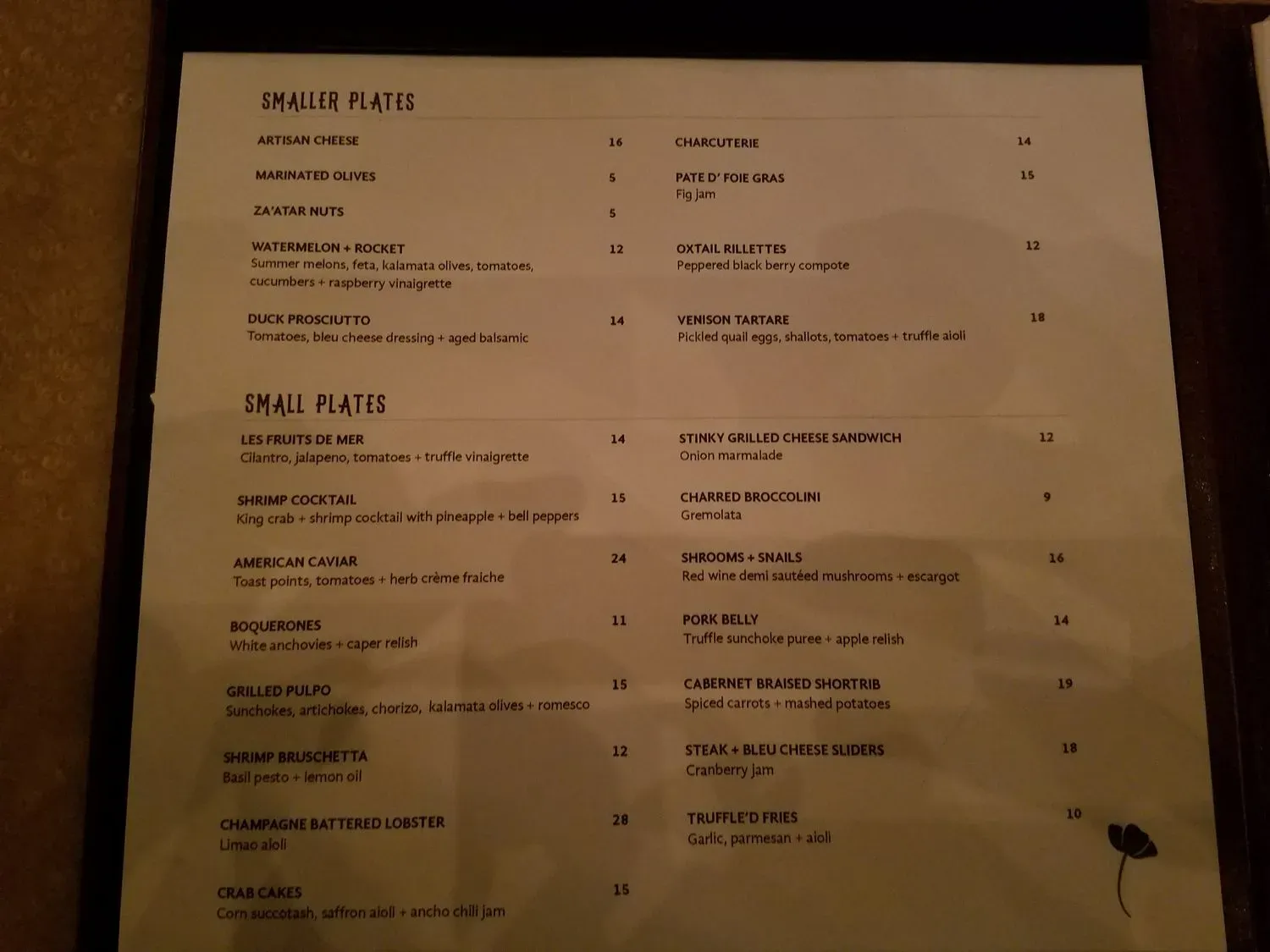 Menu 4