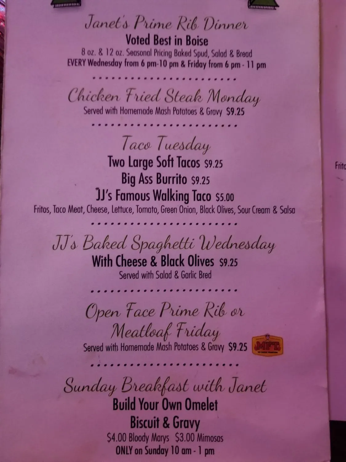 Menu 4