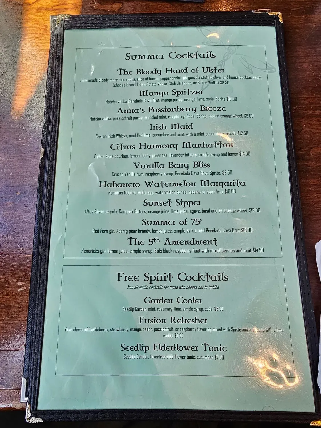 Menu 5