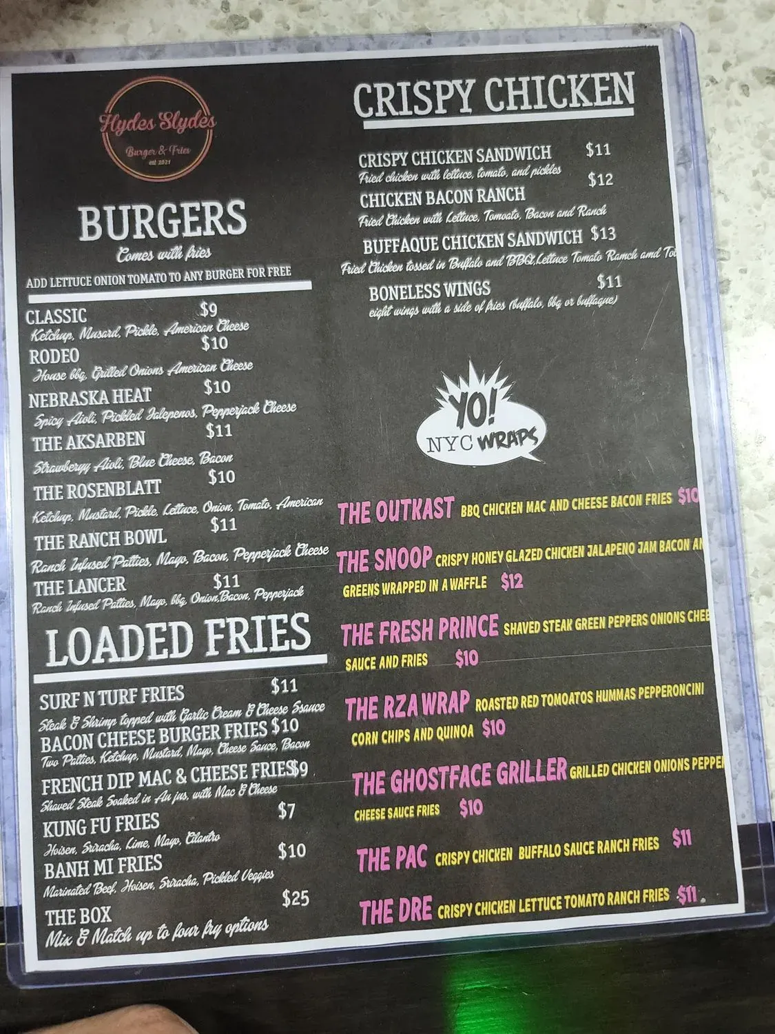 Menu 2