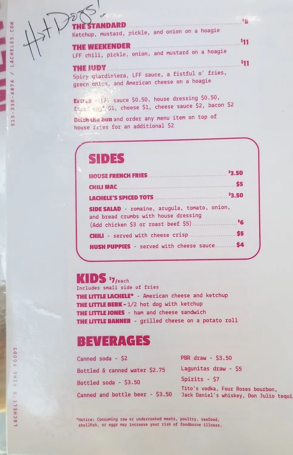 Menu 5