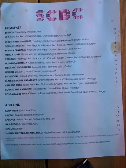 Menu 5