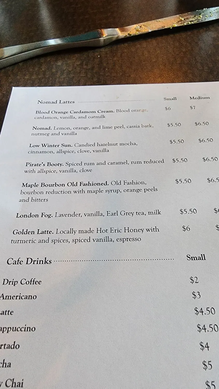 Menu 5