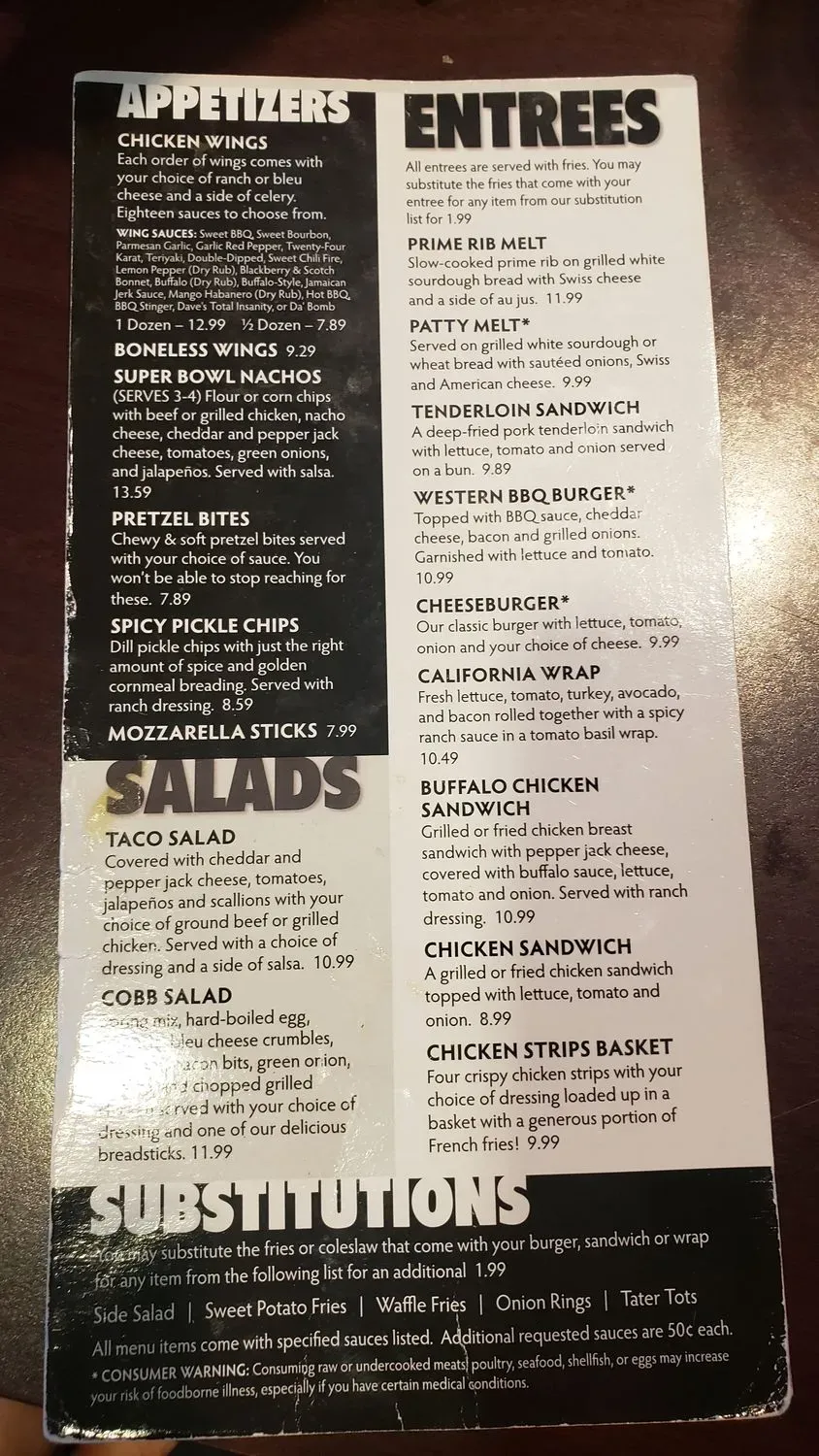 Menu 5