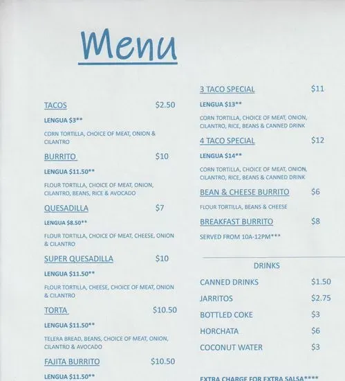 Menu 1