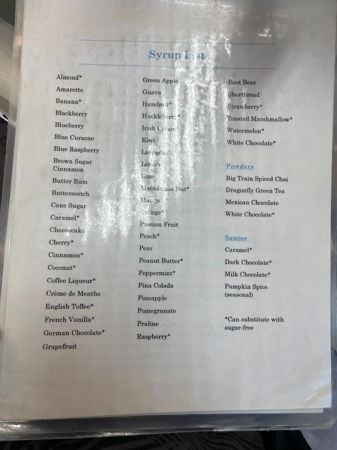 Middleton Espresso Cafe Menu - Updated October 2025
