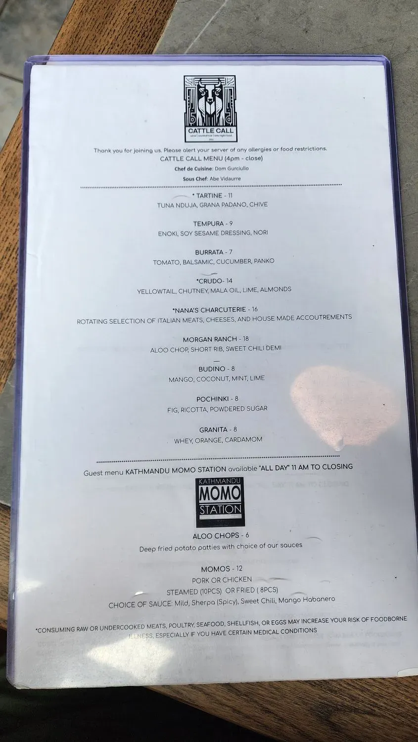 Menu 6