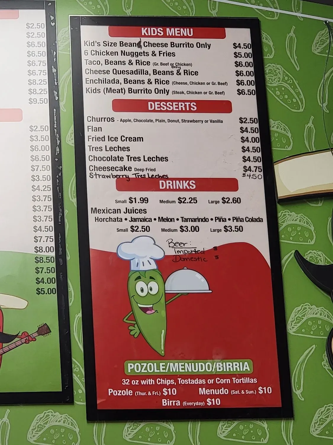 Menu 5