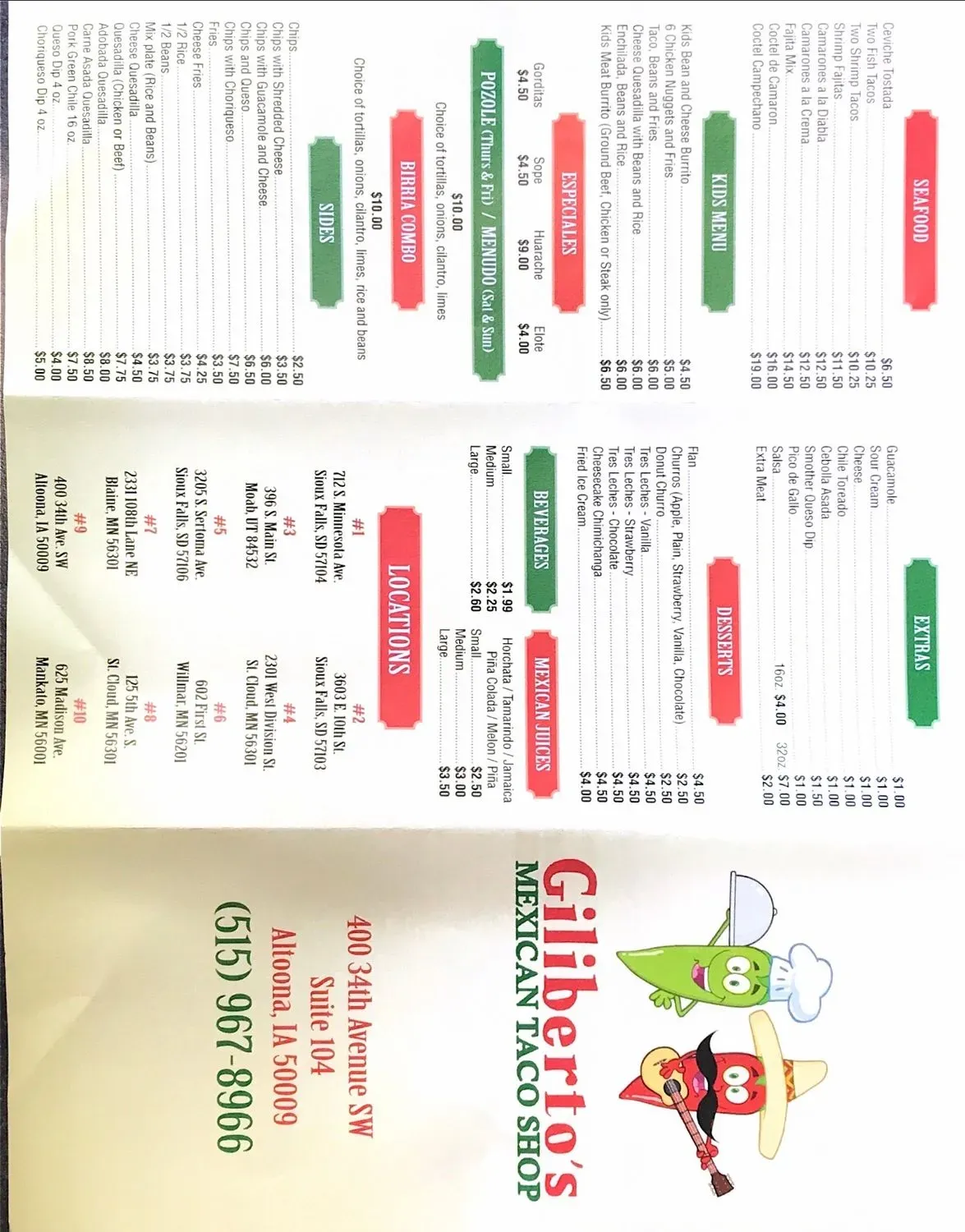 Menu 2