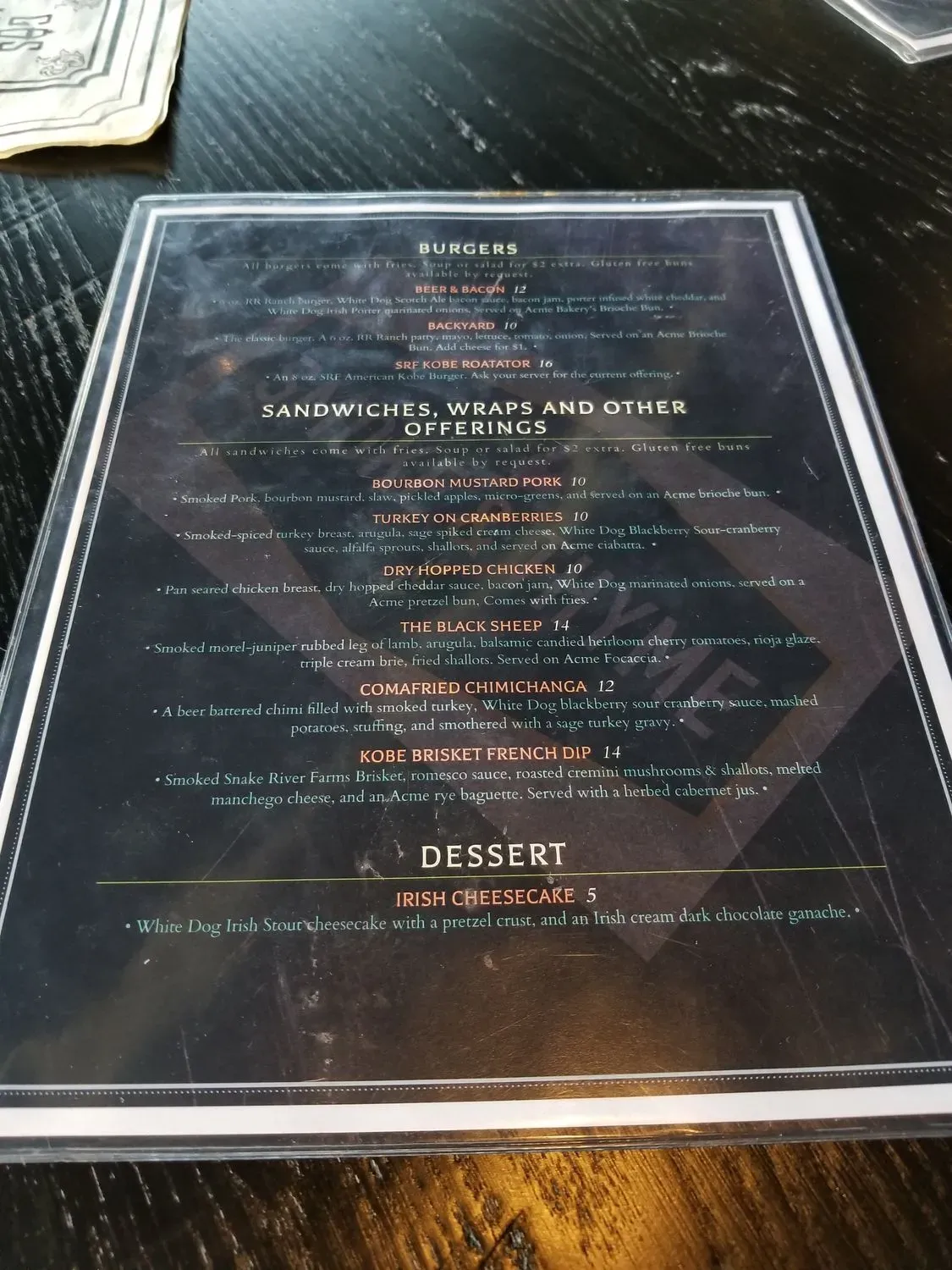 Menu 5