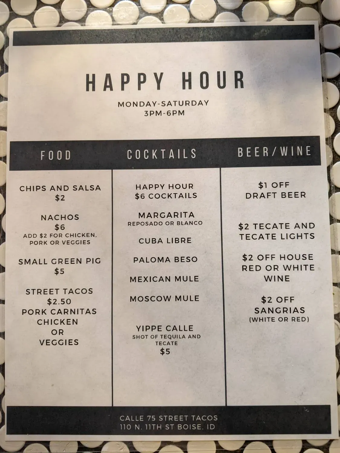 Menu 1