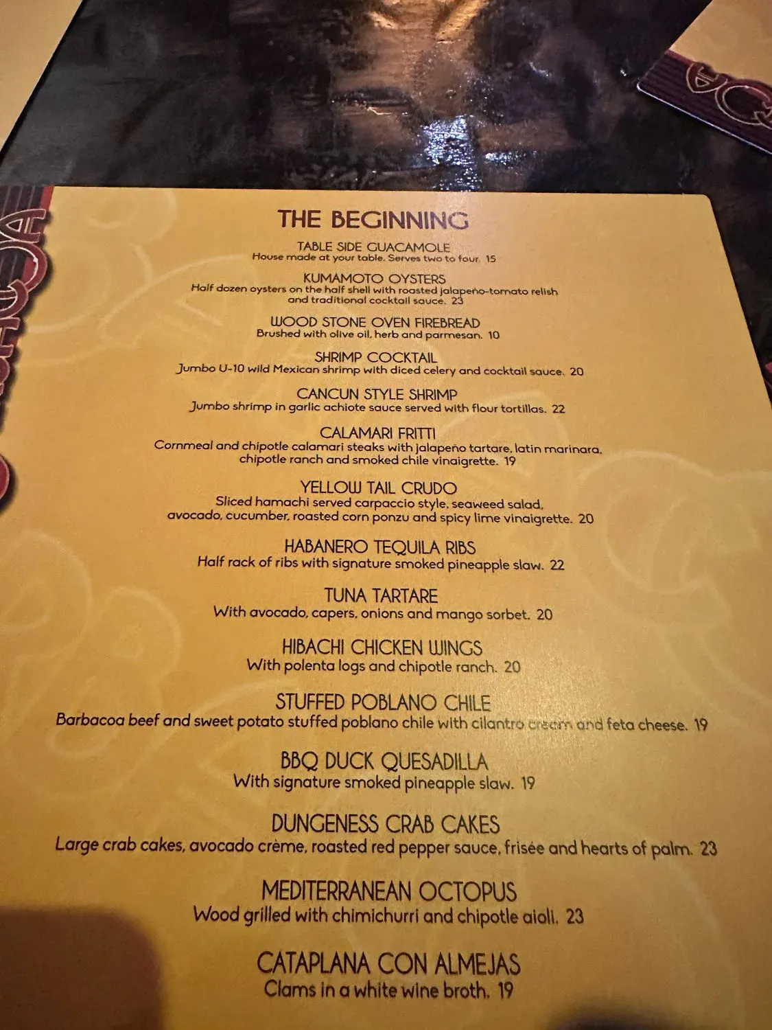 Menu 5