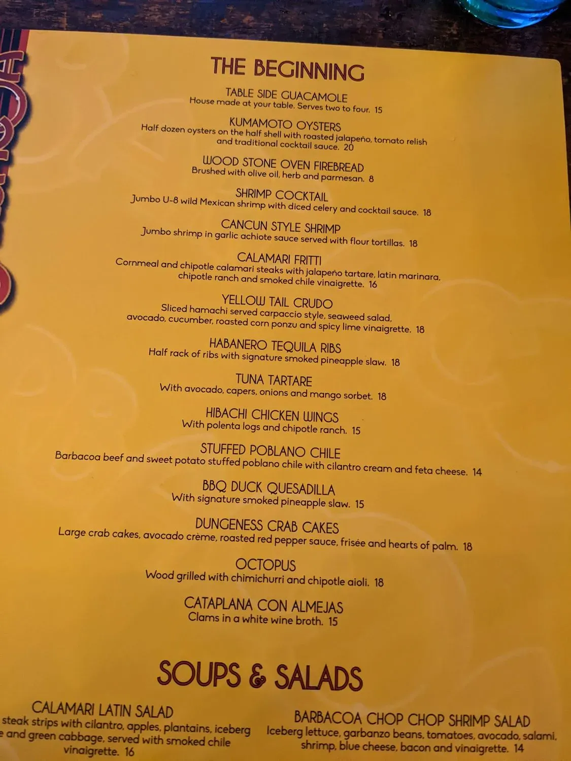 Menu 6