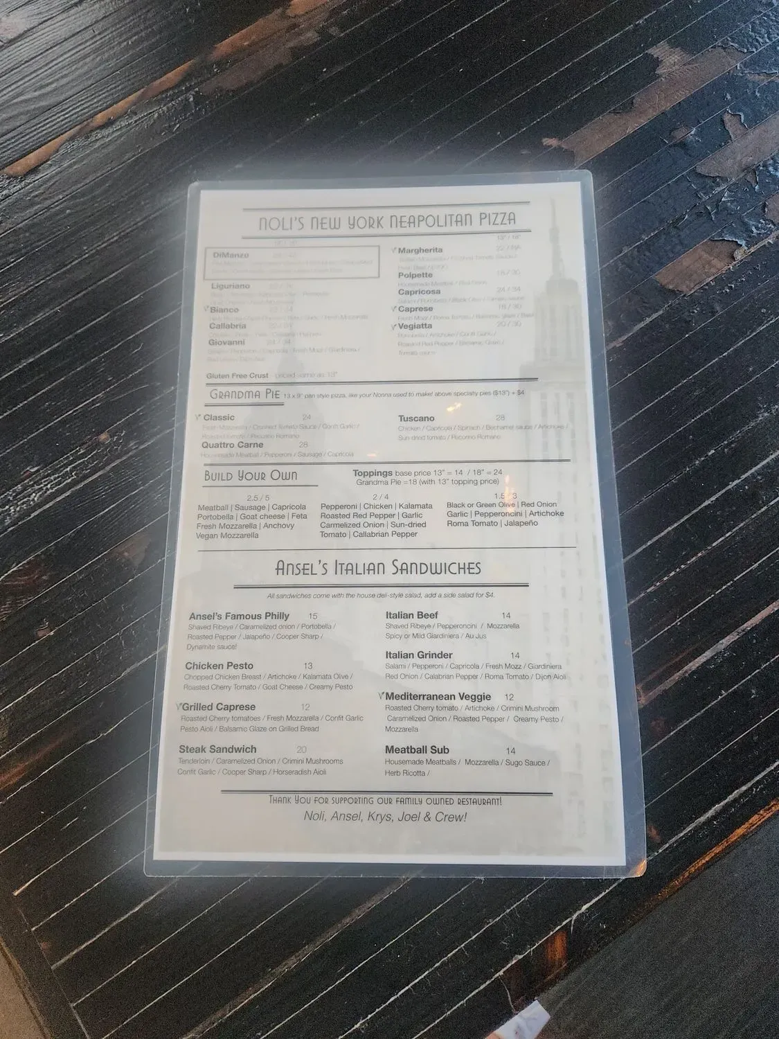 Menu 2