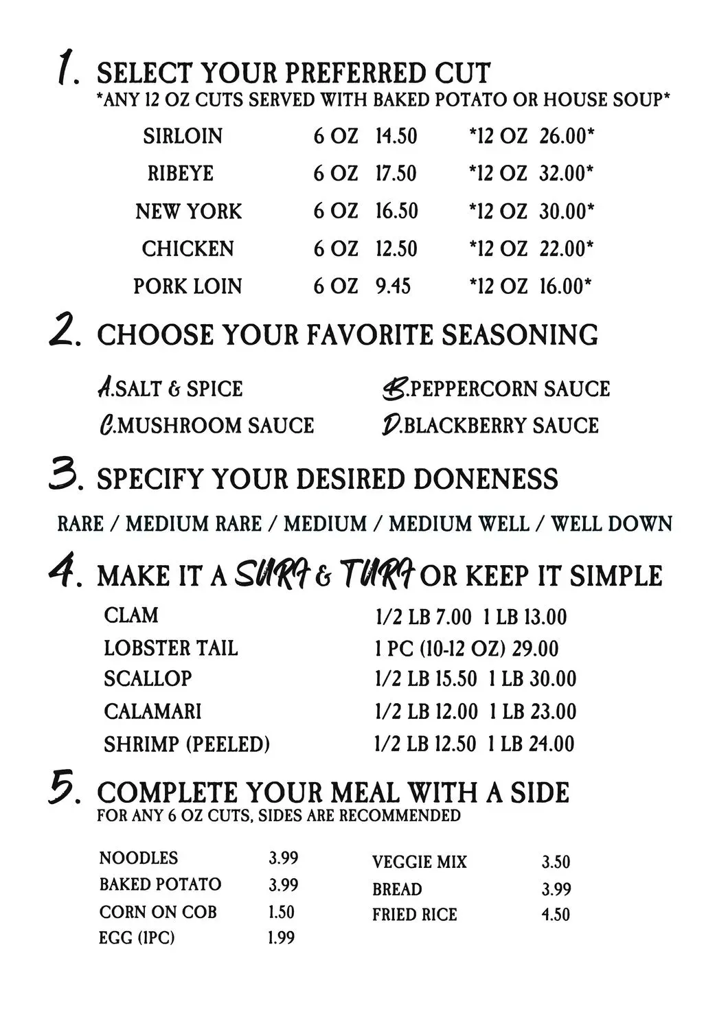 Menu 4