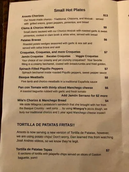 Menu 5