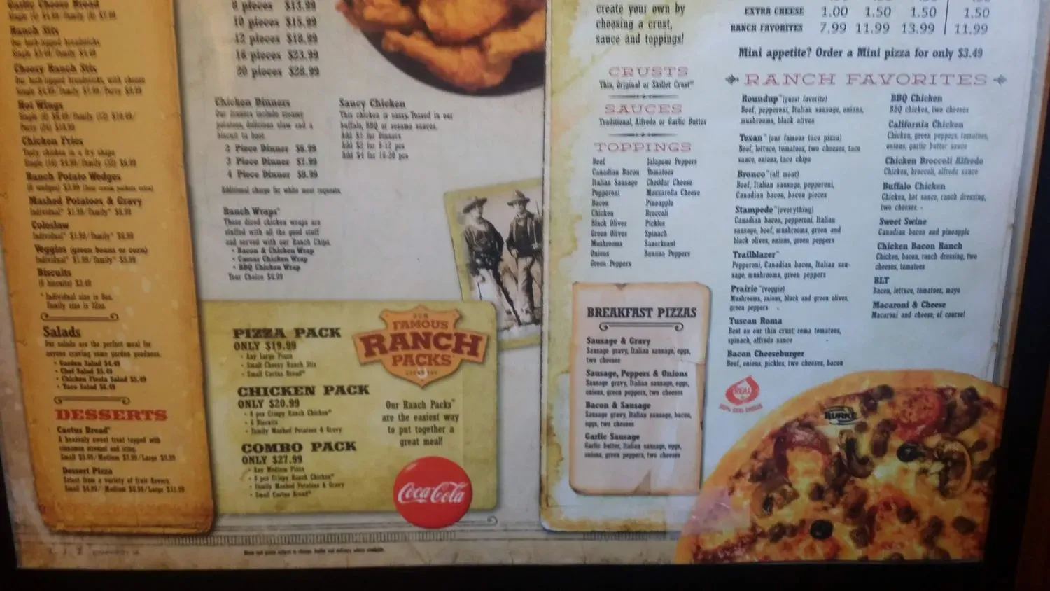 Pizza Ranch Menu - Updated October 2025