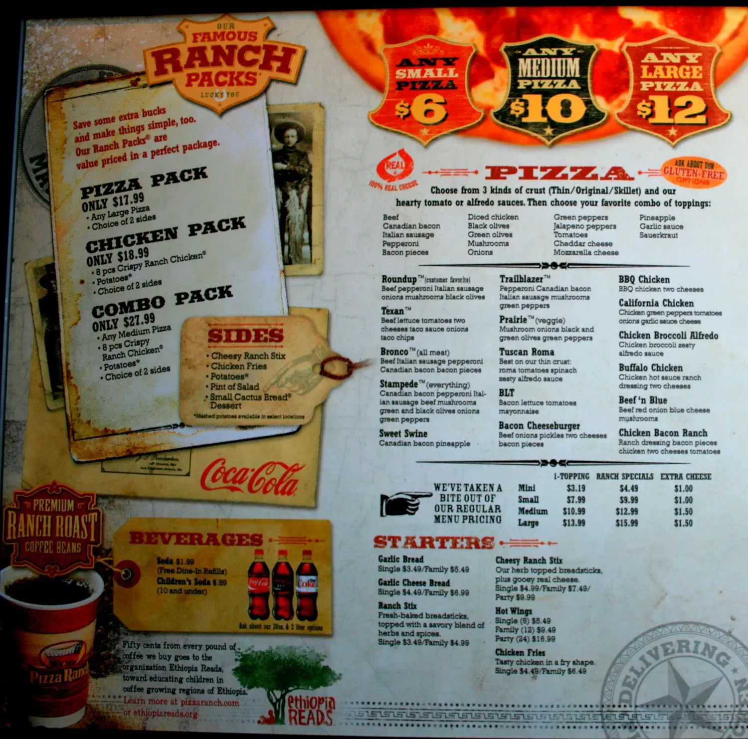 Pizza Ranch Menu - Updated October 2025