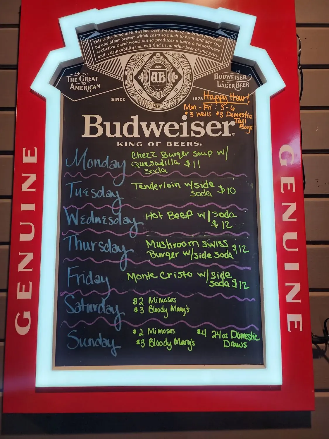 Menu 1