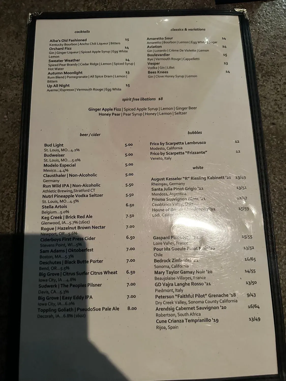 Menu 6