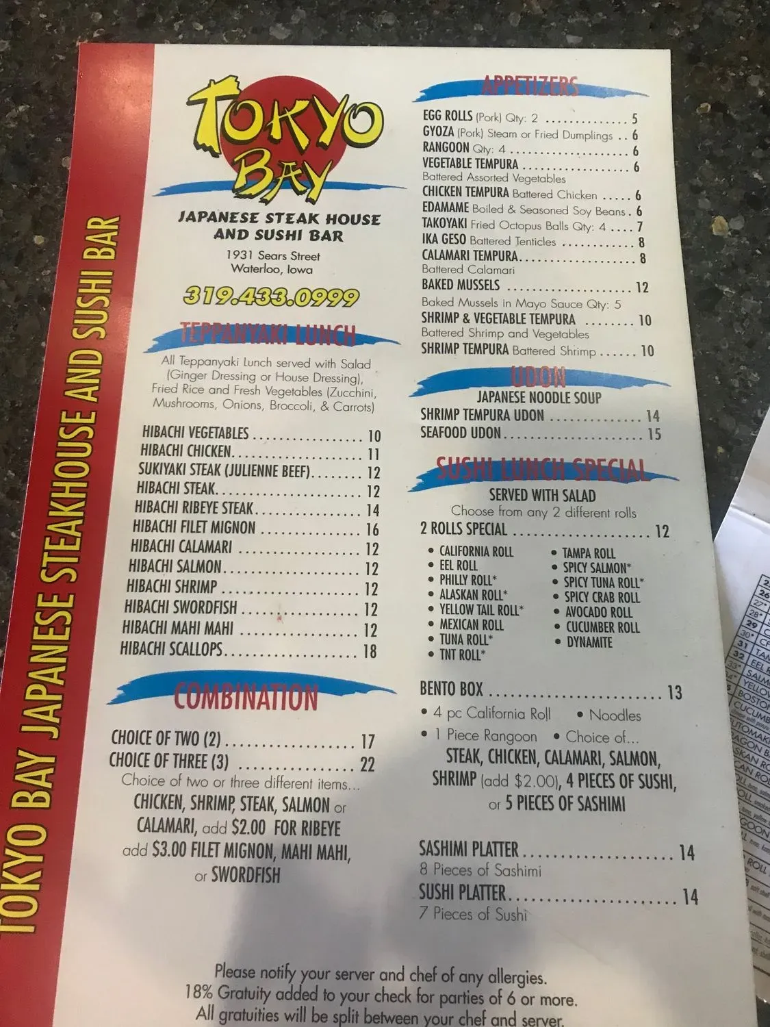 Menu 5