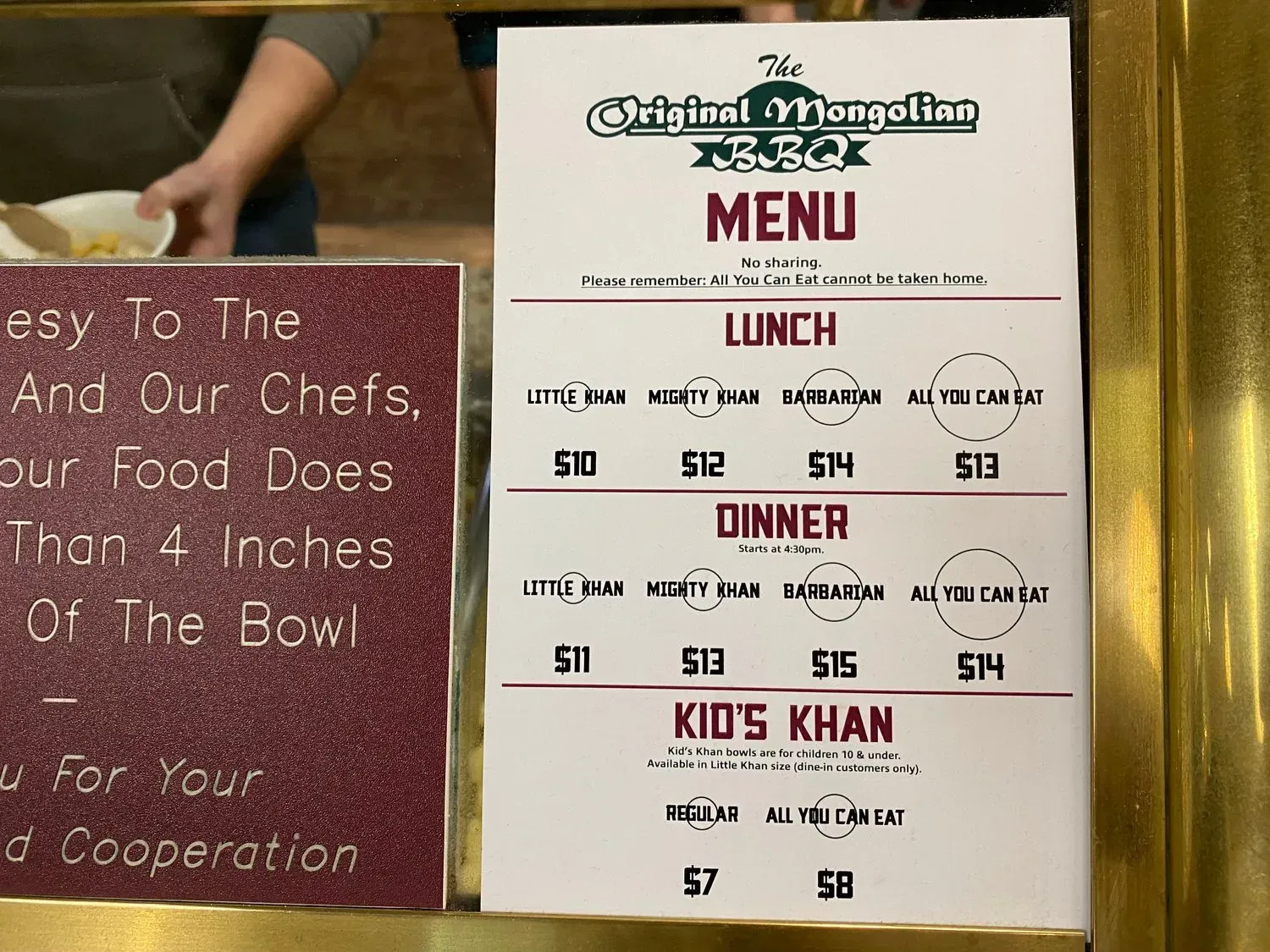 Menu 1