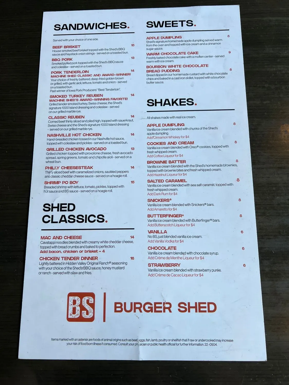 Menu 4