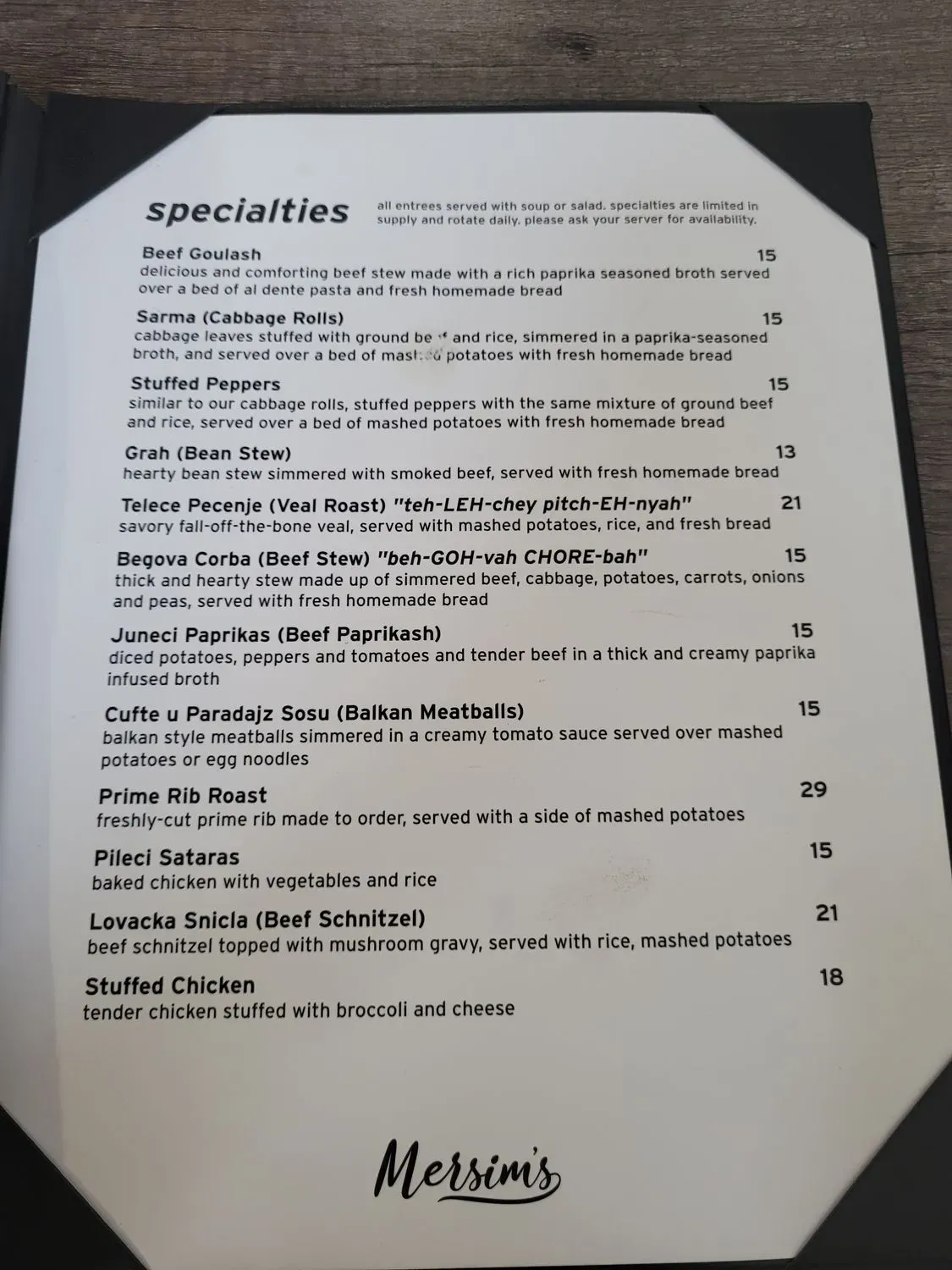 Menu 4