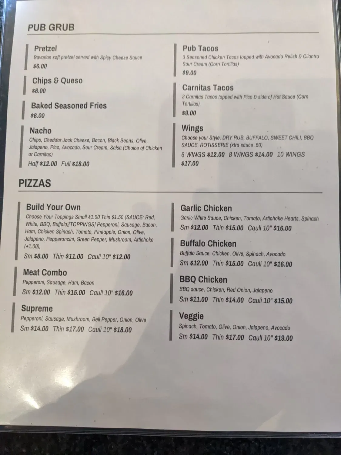 Menu 3