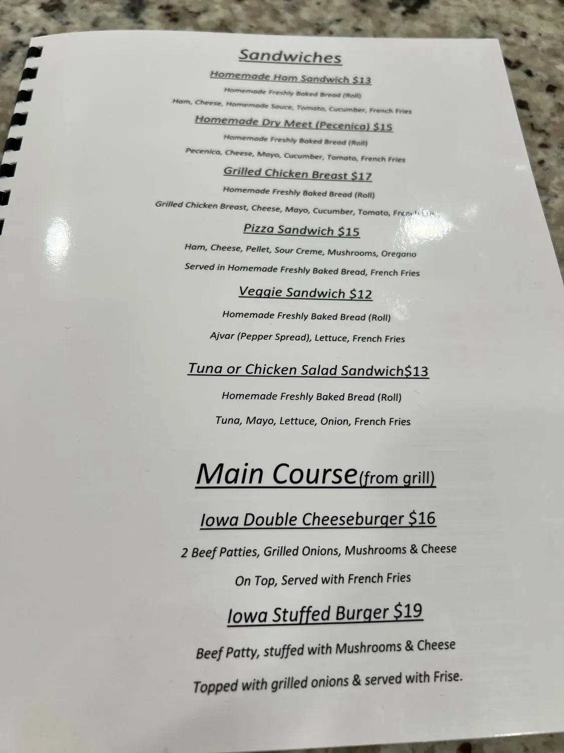 Menu 3