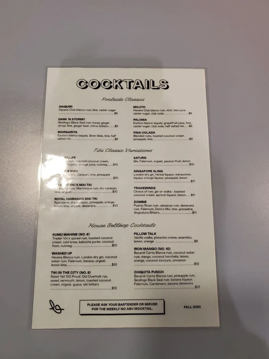 Menu 5