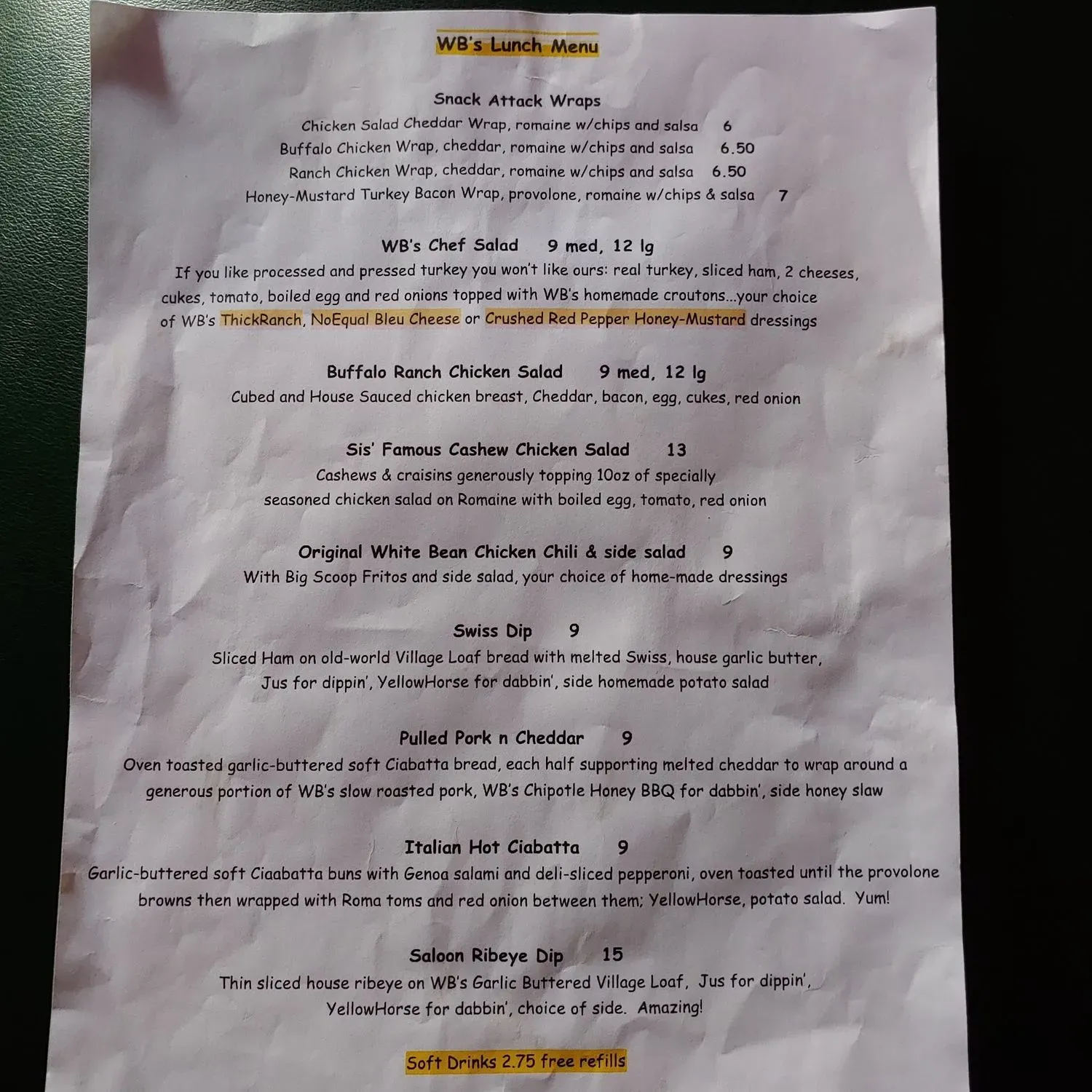 Menu 4