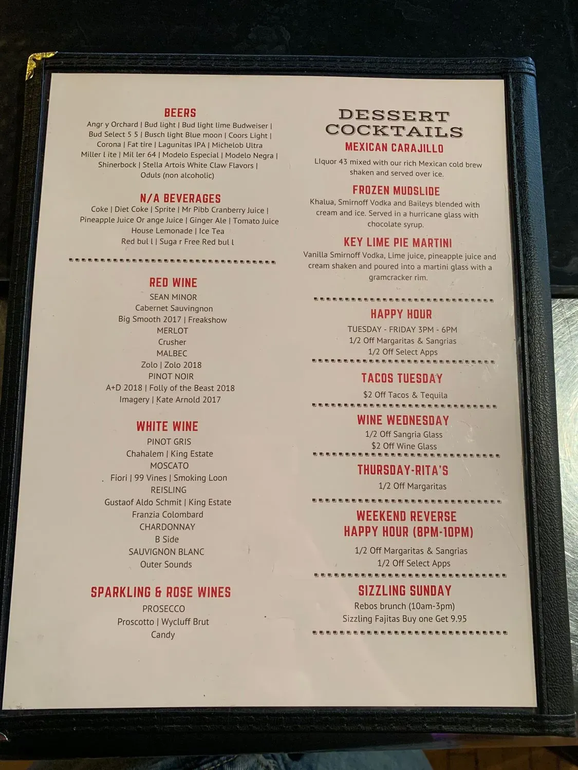 Menu 2