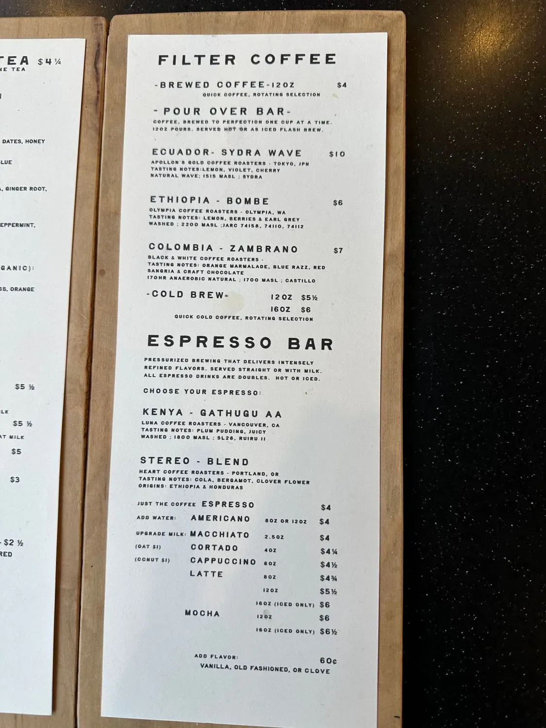 Menu 1