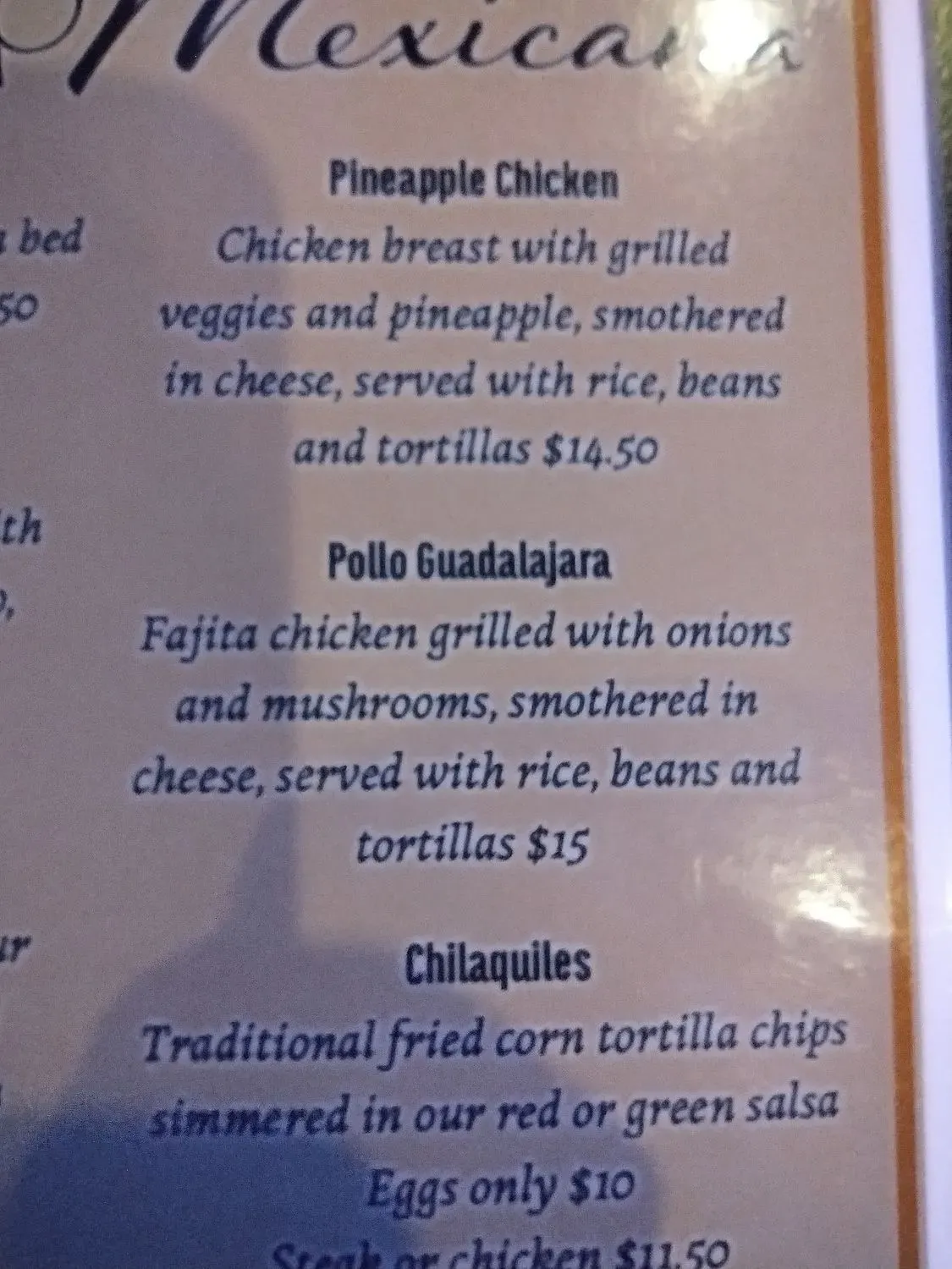 Menu 5