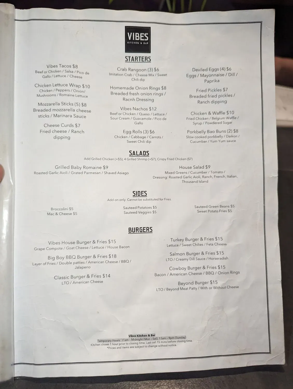 Menu 1