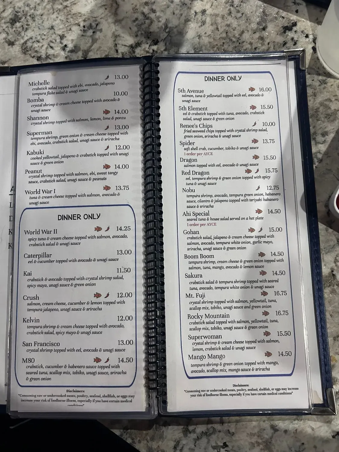 Menu 2