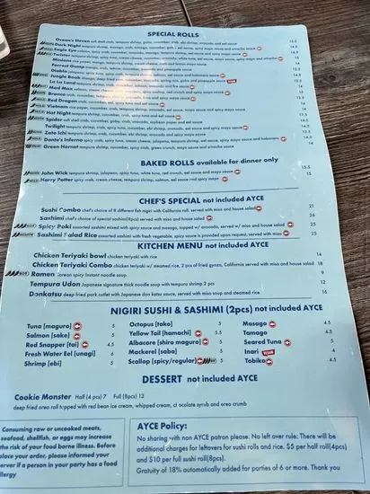 Menu 1