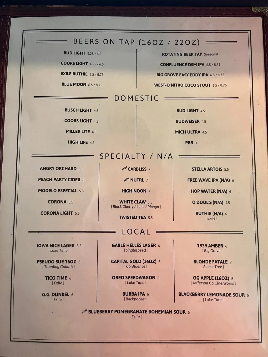 Menu 2