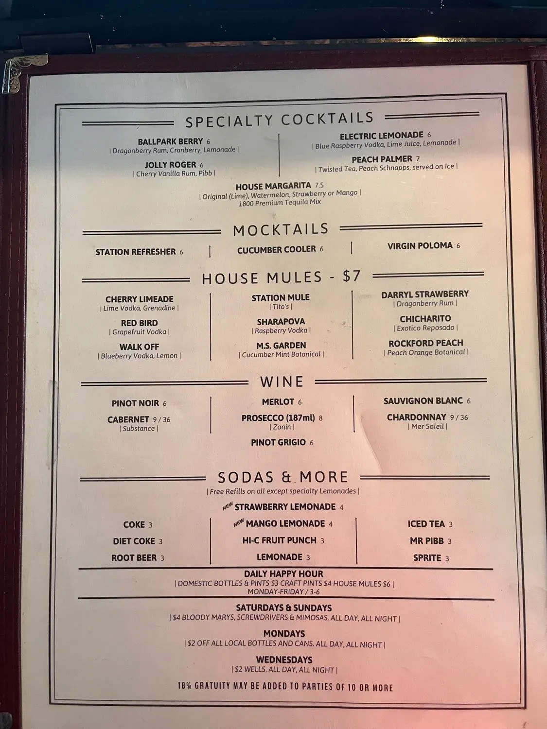 Menu 3