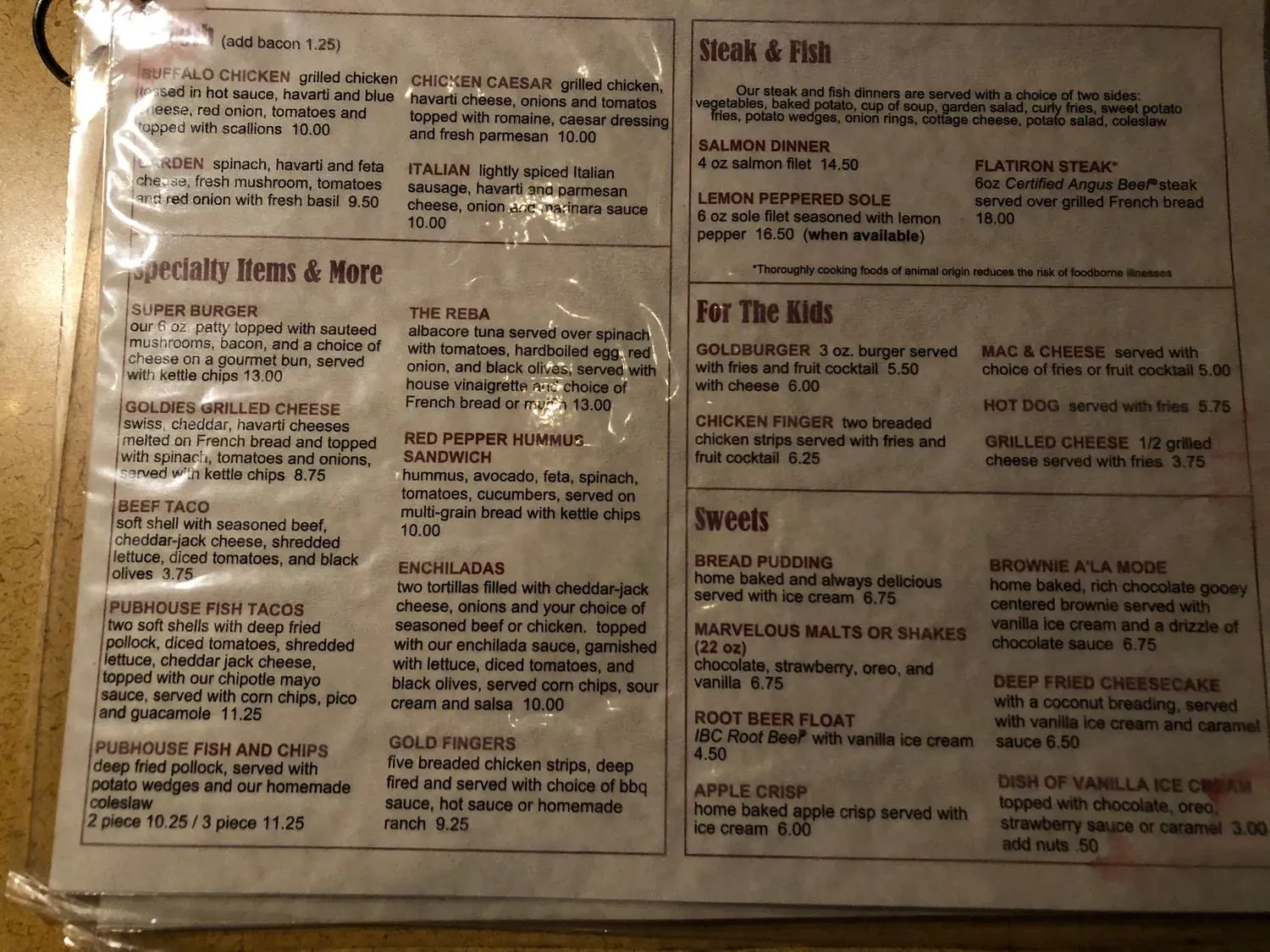 Menu 1