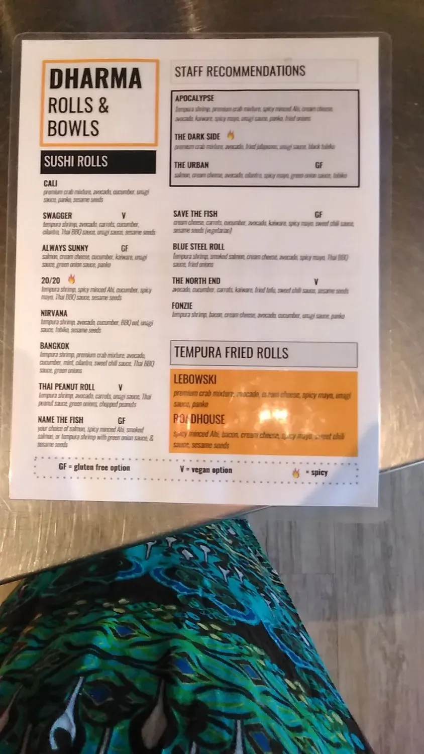 Menu 1