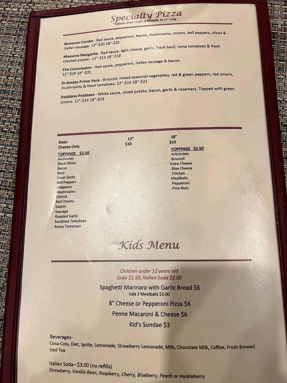 Menu 1