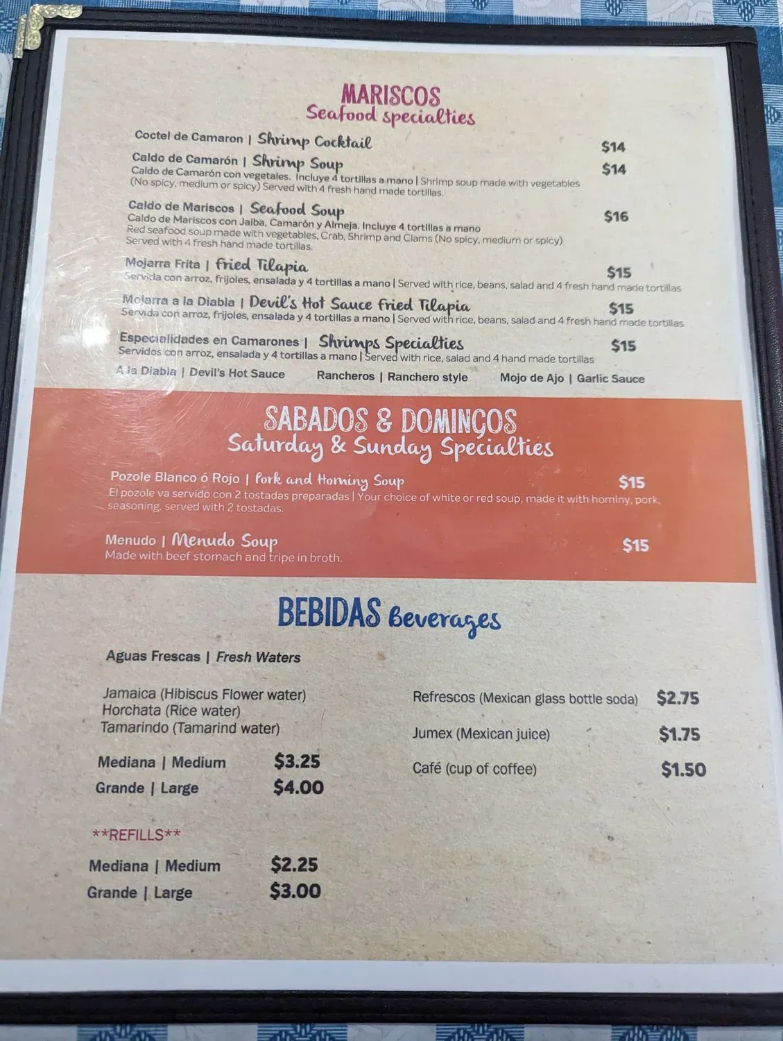 Menu 5