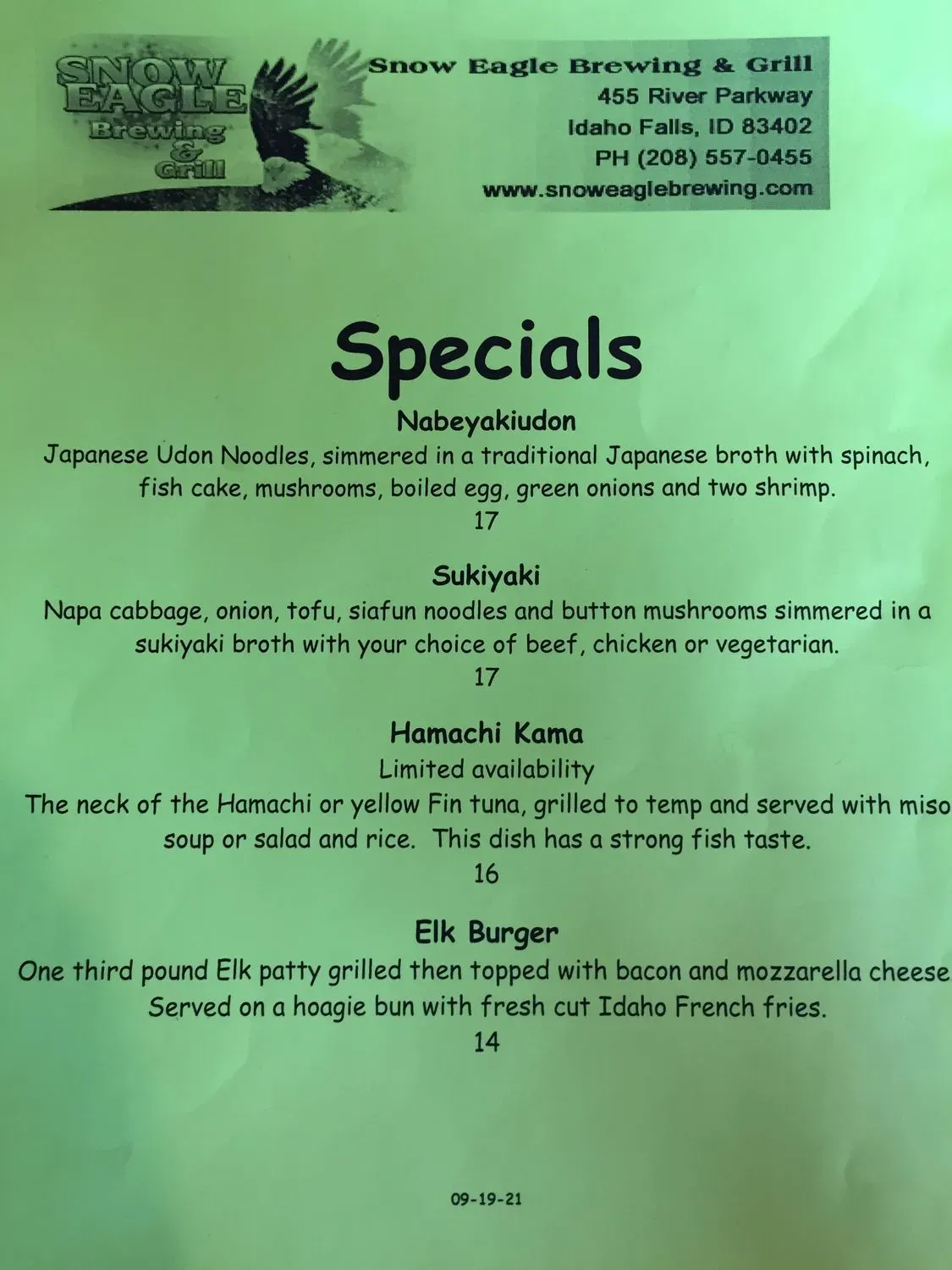 Menu 6